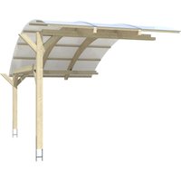 Skanholz Einzelcarport "Schwaben", Leimholz, Fichte, 285 cm, Natur von Skanholz