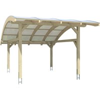 Skanholz Einzelcarport "Schwaben", Leimholz, Fichte, 320 cm, Natur von Skanholz