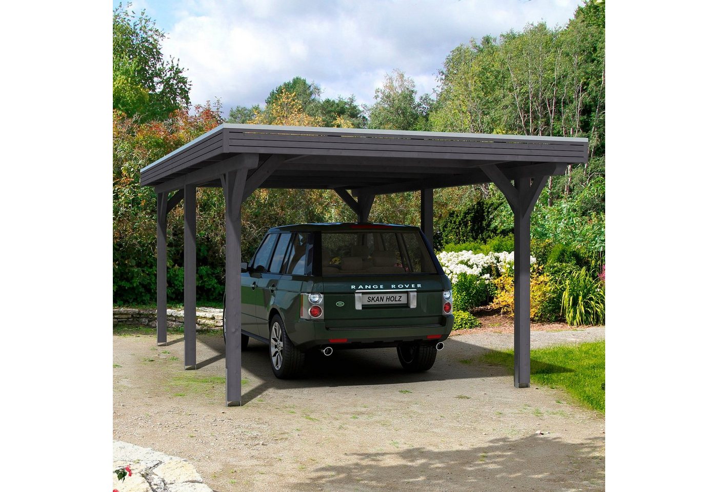 Skanholz Einzelcarport Spessart, BxT: 355x604 cm, 220 cm Einfahrtshöhe von Skanholz