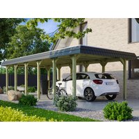 Skanholz Einzelcarport "Spreewald", Fichtenholz, 342 cm, grün von Skanholz