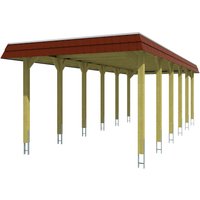 Skanholz Einzelcarport "Spreewald", Nadelholz, 285 cm, Grün von Skanholz