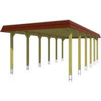 Skanholz Einzelcarport "Spreewald", Nadelholz, 342 cm, Grün von Skanholz