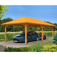 Skanholz Einzelcarport "Taunus", Leimholz-Nordisches Fichtenholz, 335 cm, hellbraun von Skanholz