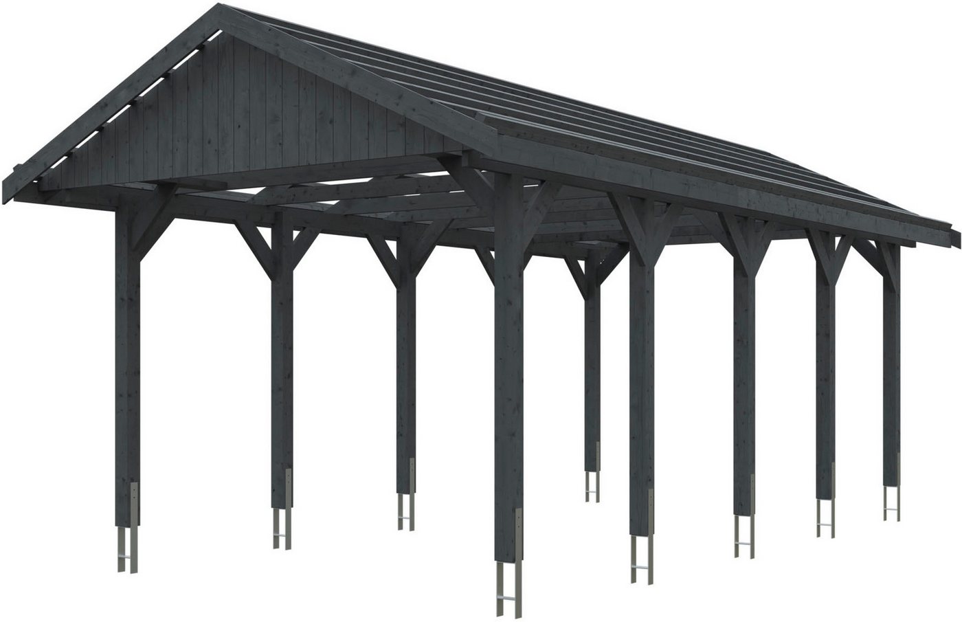 Skanholz Einzelcarport Wallgau, BxT: 380x750 cm, 215 cm Einfahrtshöhe, 380x750cm, mit Dachlattung von Skanholz
