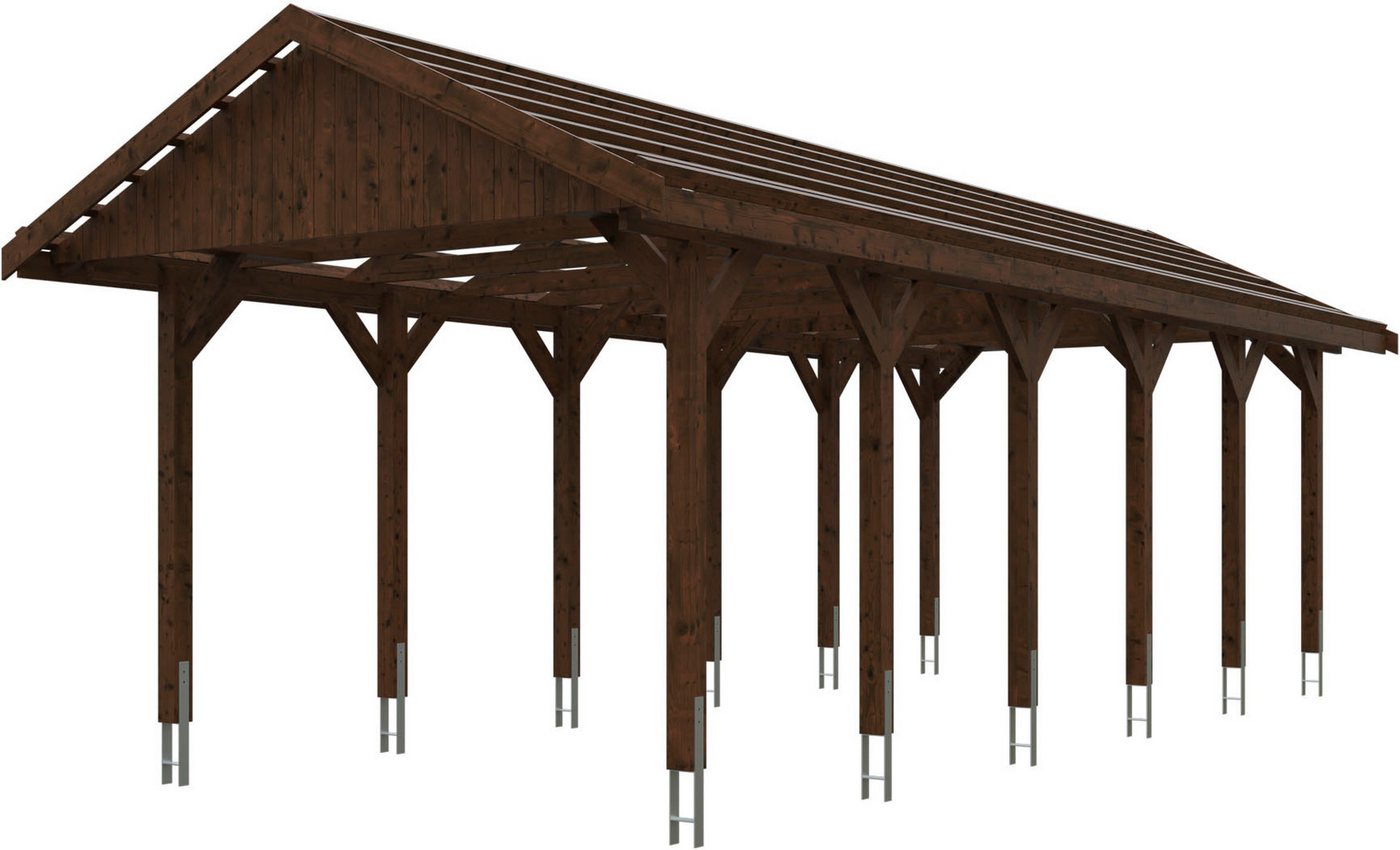 Skanholz Einzelcarport Wallgau, BxT: 380x900 cm, 215 cm Einfahrtshöhe, 380x900cm, mit Dachlattung von Skanholz