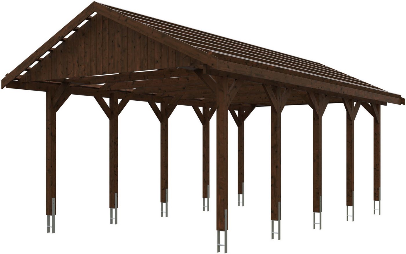 Skanholz Einzelcarport Wallgau, BxT: 430x750 cm, 215 cm Einfahrtshöhe, 430x750cm, mit Dachlattung von Skanholz