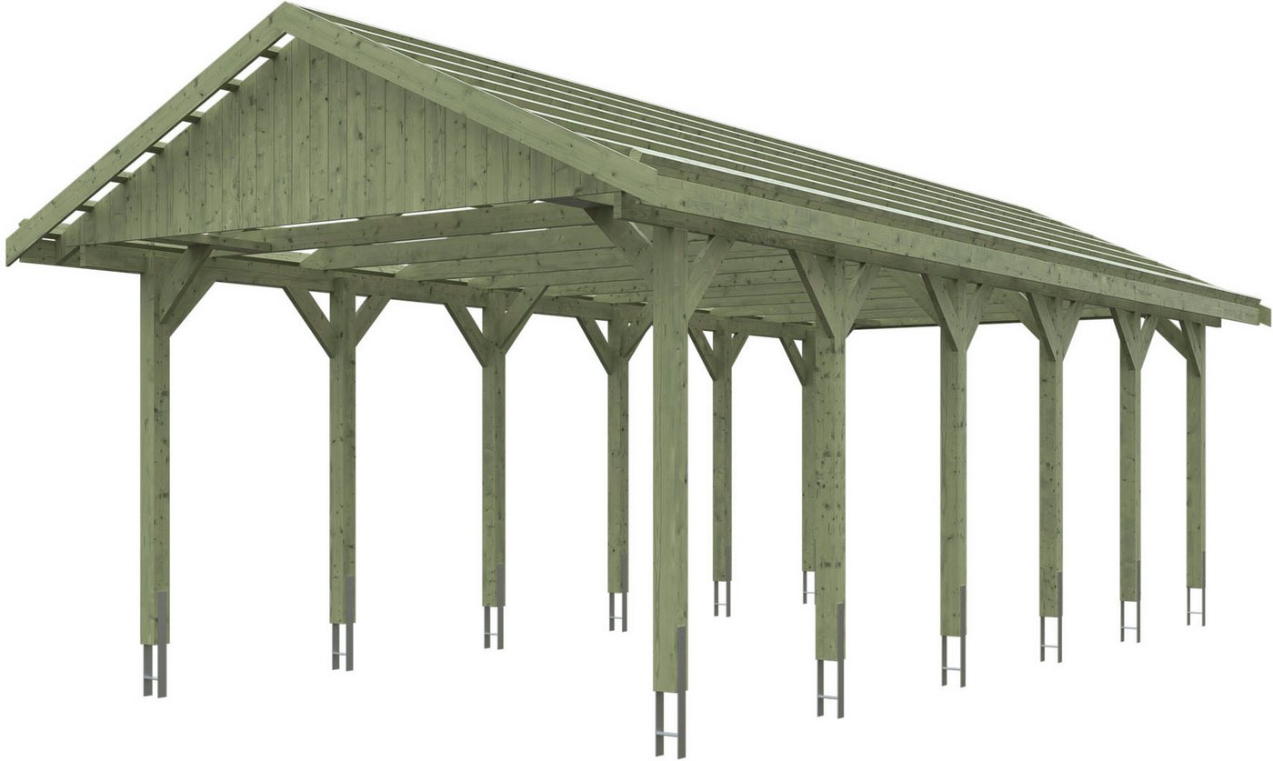 Skanholz Einzelcarport Wallgau, BxT: 430x900 cm, 215 cm Einfahrtshöhe, 430x900cm, mit Dachlattung von Skanholz