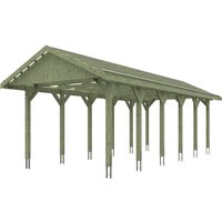 Skanholz Einzelcarport "Wallgau", Nadelholz, 291 cm, Grün von Skanholz