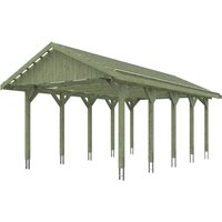 Skanholz Einzelcarport "Wallgau", Nadelholz, 340 cm, Grün von Skanholz