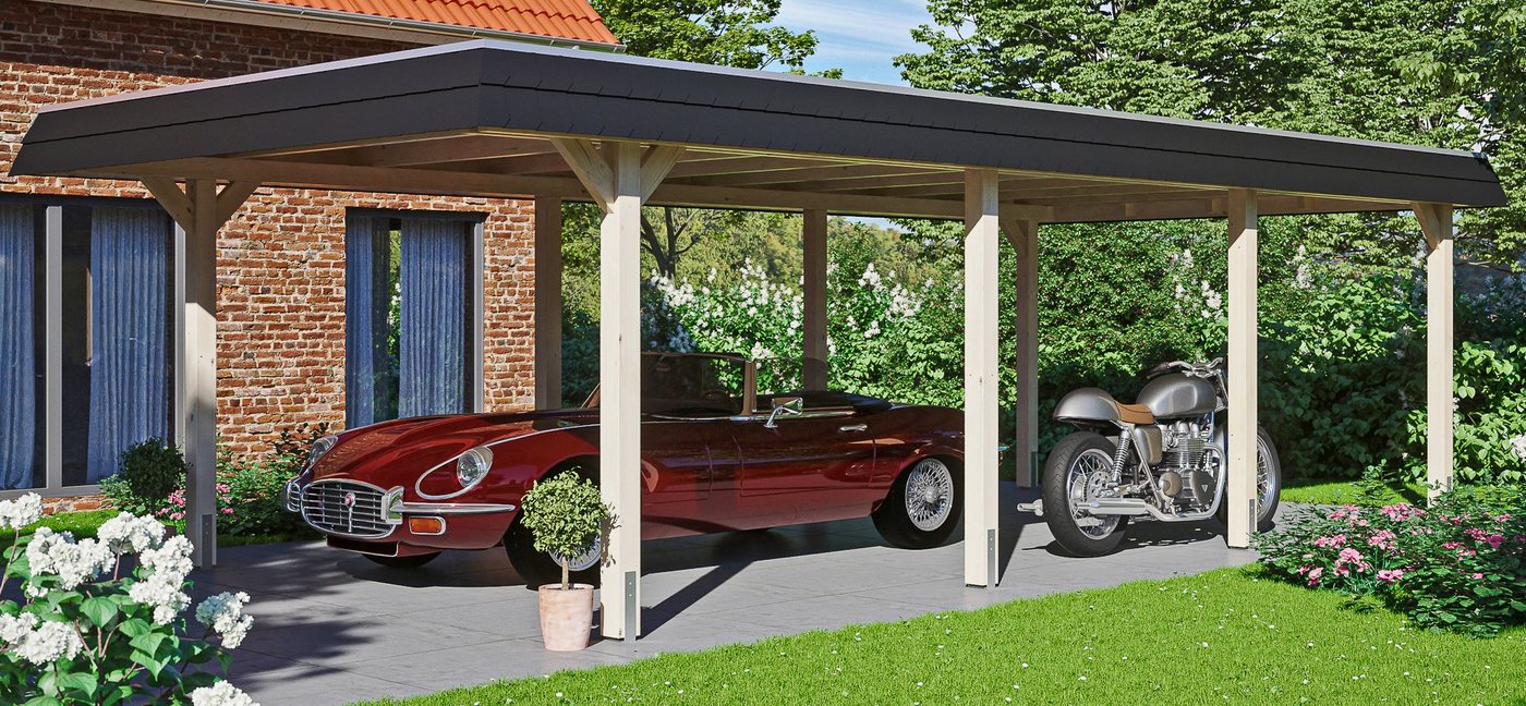 Skanholz Einzelcarport Wendland, BxT: 409x870 cm, 210 cm Einfahrtshöhe von Skanholz