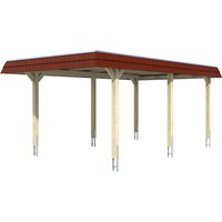 Skanholz Einzelcarport "Wendland", Leimholz, Fichte, 291 cm, Natur von Skanholz