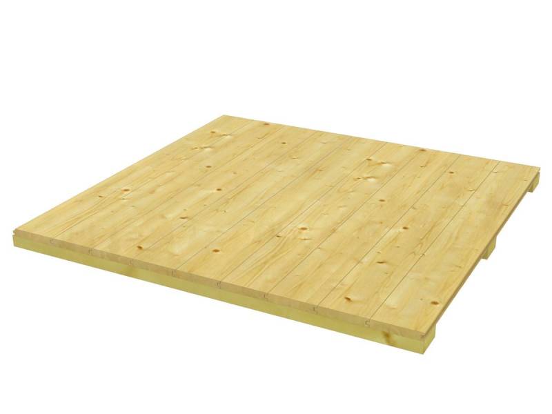 Skanholz Gartenhaus-Fußboden CrossCube Gr. 3, BxT:253x253 cm, für Gartenhäuser von Skanholz