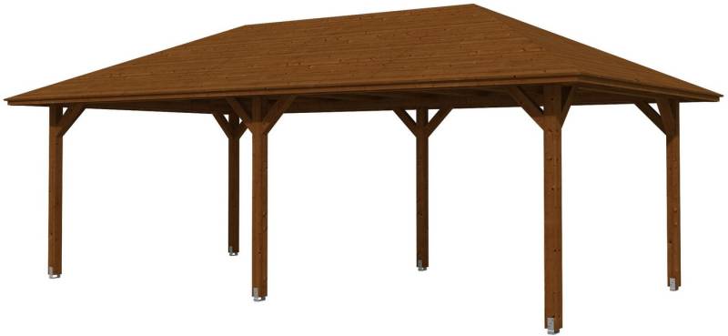 Skanholz Holzpavillon Orleans 2, Leimholz, 359 x 706 cm von Skanholz