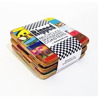 Ripped Untersetzer 3Er Set Von Deckstool. Recycling Skateboard Wohnkultur von SkateOrDesign