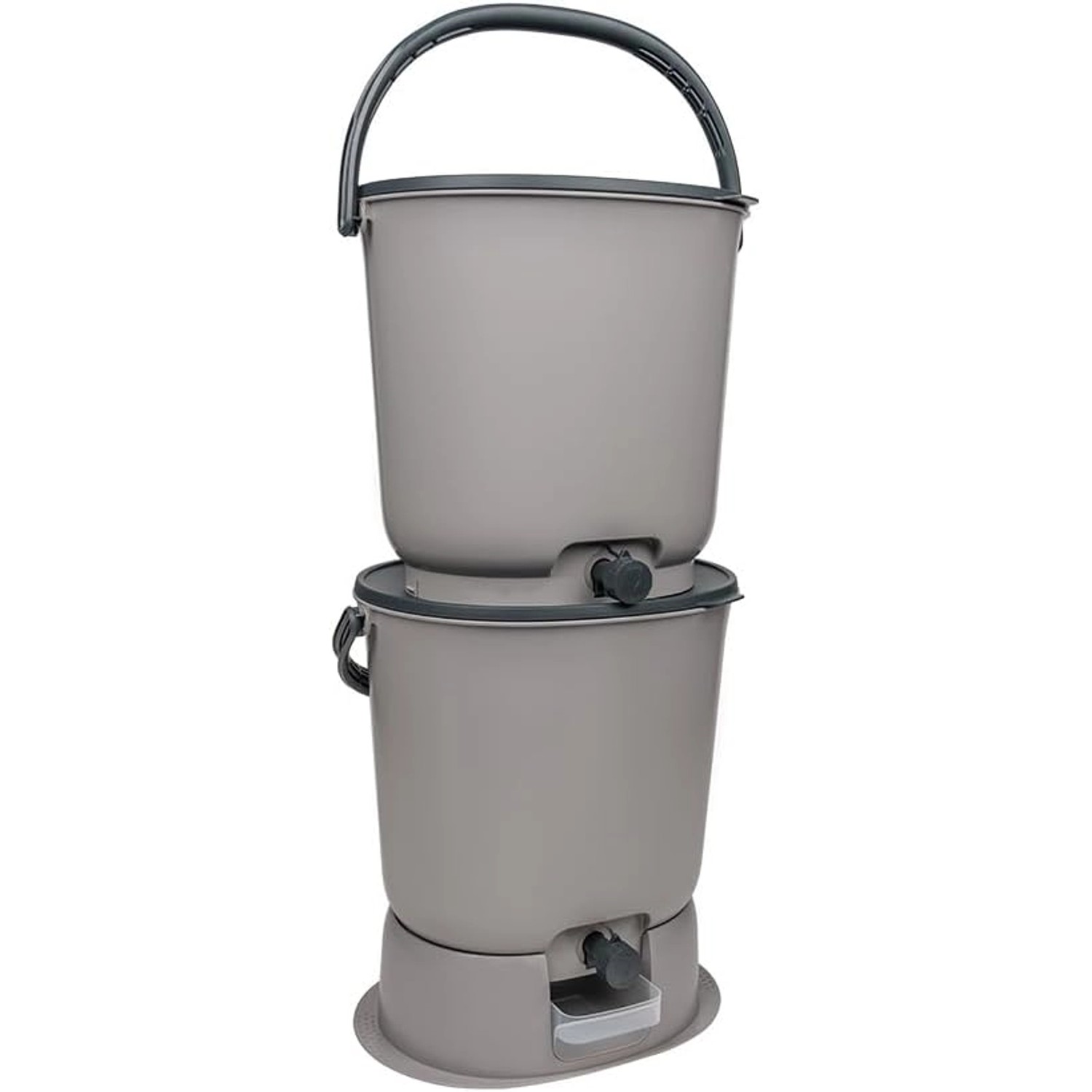 Skaza Biomülleimer Bokashi Essential  2er Set Hellgrau von Skaza