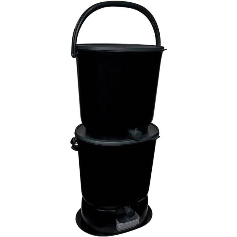 Skaza Biomülleimer Bokashi Essential 2er Set Schwarz von Skaza
