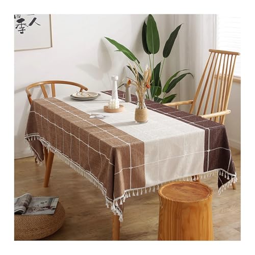 Tischdecke 90x140CM, Chiffon Tischtuch Plaid Hellgrau Weiß Dunkelgrau Tischdecke Abwaschbar Rechteck Tischdecke 90x140CM, Chiffon Tischtuch Plaid Hellgrau Weiß Dunkelgrau Tischdecke Abwaschbar Rechteck von Skcess