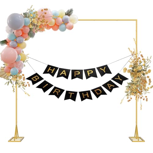 Skcoipsra Hochzeitsbogen (Gold, 2,4 m x 2,4 m) von Skcoipsra