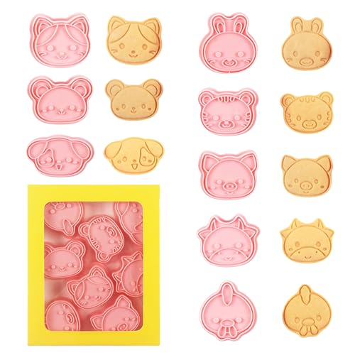 8 Stück Tier Ausstechformen, Keksausstecher Kinder, 3D Ausstecher Stempel Tiere, Keksformen zum Kekse Backen, DIY, Fondant, Festliche Dekoration 8 Stück Tier Ausstechformen, Keksausstecher Kinder, 3D Ausstecher Stempel Tiere, Keksformen zum Kekse Backen, DIY, Fondant, Festliche Dekoration von Skeadex