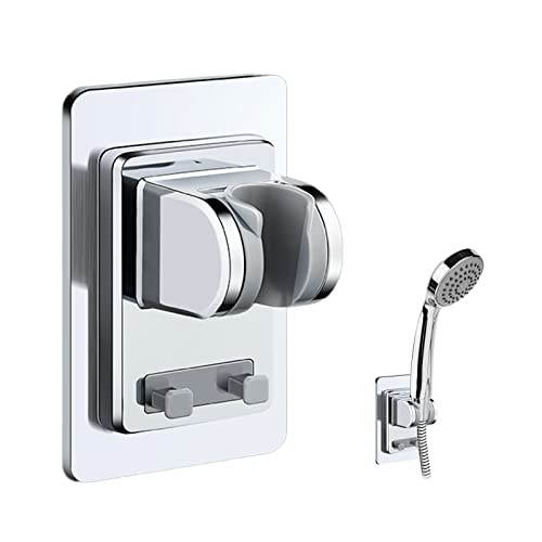 Duschkopfhalterung Ohne Bohren Duschhalterung Handbrause Halterung Verstellbar Brausehalter Saugnapf Wand Handbrause Halterung Universal Handbrause Halterung Bad Zubehör (C-1 Stück) von Skeadex
