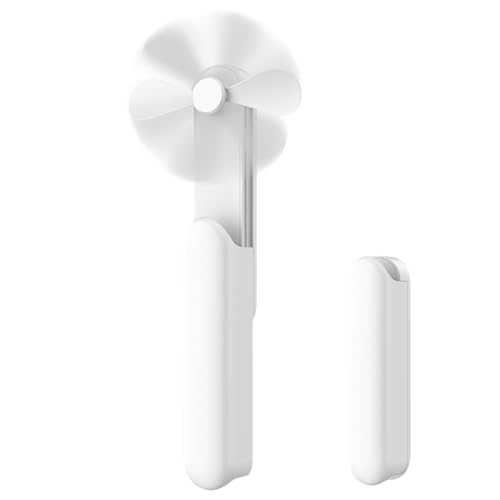 Handventilator Akku Aufladbar,14 Stunden 2000 MAH Mini Ventilator Leise Faltbarer Hand Ventilator Taschenventilator Ventilator Klein Hand Gesichtsventilator USB Handventilator für Reisen Zuhause (A) von Skeadex