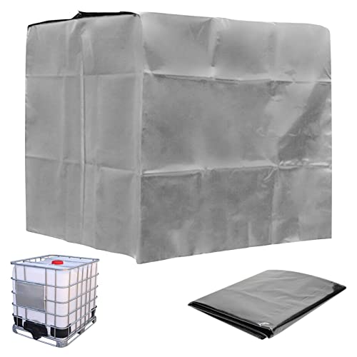 IBC Tank Abdeckung Anti-UV Schutzhülle Wassertank Schutzabdeckung 1000L IBC Tank zubehör 420D Verdicker Abdeckplane mit Reißverschluss Schutzhaube Staubdicht Cover Regenwassertank Cover (A) von Skeadex
