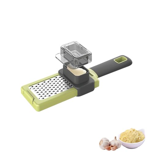 Knoblauchpresse, 2024 Neuestes Stainless Steel Garlic Presser, Kochgerät Knoblauchschneider, Knoblauchwippe für Zerkleinertem Gemüse Verwendet von Skeadex