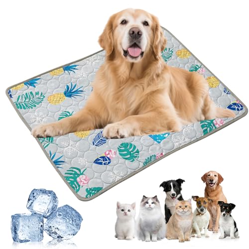 Kühlmatte Hund Selbstkühlend,2025 Neu Kühlmatte für Hunde Katze,Atmungsaktiv Kühldecke Hund Kühlmatte Dog Cooling Mat Pad Rutschfest Hundekühlmatte Kühlmatte Katze für Zuhause Unterwegs Auto (B, S) Kühlmatte Hund Selbstkühlend,2025 Neu Kühlmatte für Hunde Katze,Atmungsaktiv Kühldecke Hund Kühlmatte Dog Cooling Mat Pad Rutschfest Hundekühlmatte Kühlmatte Katze für Zuhause Unterwegs Auto (B, S) von Skeadex