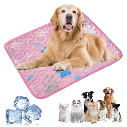 Kühlmatte Hund Selbstkühlend,2025 Neu Kühlmatte für Hunde Katze,Atmungsaktiv Kühldecke Hund Kühlmatte Dog Cooling Mat Pad Rutschfest Hundekühlmatte Kühlmatte Katze für Zuhause Unterwegs Auto (D, XL) Kühlmatte Hund Selbstkühlend,2025 Neu Kühlmatte für Hunde Katze,Atmungsaktiv Kühldecke Hund Kühlmatte Dog Cooling Mat Pad Rutschfest Hundekühlmatte Kühlmatte Katze für Zuhause Unterwegs Auto (D, XL) von Skeadex
