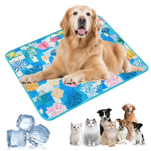 Kühlmatte Hund Selbstkühlend,2025 Neu Kühlmatte für Hunde Katze,Atmungsaktiv Kühldecke Hund Kühlmatte Dog Cooling Mat Pad Rutschfest Hundekühlmatte Kühlmatte Katze für Zuhause Unterwegs Auto (C, XXL) Kühlmatte Hund Selbstkühlend,2025 Neu Kühlmatte für Hunde Katze,Atmungsaktiv Kühldecke Hund Kühlmatte Dog Cooling Mat Pad Rutschfest Hundekühlmatte Kühlmatte Katze für Zuhause Unterwegs Auto (C, XXL) von Skeadex