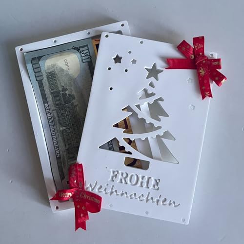 Silikonformen Gießformen Geldgeschenk, 2er Silikonform Geschenkbox Gießformen Silikon Weihnachten Gips zum Gießen Geldgeschenk Silikon Gießformen Geschenkbox Gießform Weihnachten (D) von Skeadex