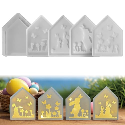 Silikonformen Gießformen Häuser,5er Silikonform Haus Silikonform Ostern Hase Gips zum Gießen Ostern Silikonform Häuser Gießformen Silikon Ostern Giessform Silikon Häuser Silikonform Frühling DIY (01) Silikonformen Gießformen Häuser,5er Silikonform Haus Silikonform Ostern Hase Gips zum Gießen Ostern Silikonform Häuser Gießformen Silikon Ostern Giessform Silikon Häuser Silikonform Frühling DIY (01) von Skeadex
