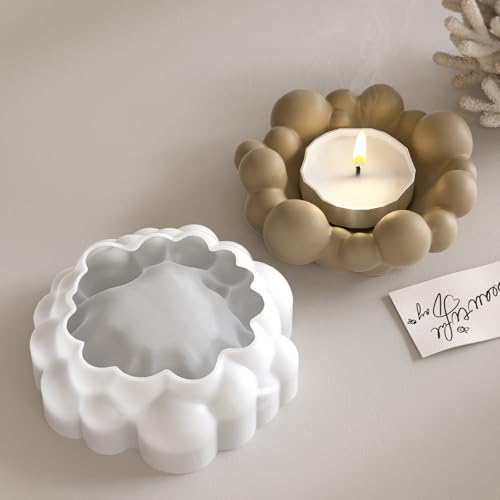 Silikonformen Gießformen Kerzenhalter, Wolken Silikonform Kerzenhalter Gießform Kerzenhalter Gips zum Gießen Gießformen Silikon Frühling Kerzenhalter DIY Wolken Silikonformen Kerzenhalter von Skeadex