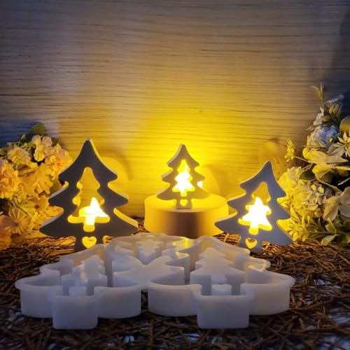 Silikonformen Gießformen Weihnachten, 3er Silikonform Weihnachtsbaum Gießform Tannenbaum Gießformen Silikon Weihnachten Gipsformen zum Gießen Giessformen Silikon Weihnachtsbaum für DIY Kerzen (A) Silikonformen Gießformen Weihnachten, 3er Silikonform Weihnachtsbaum Gießform Tannenbaum Gießformen Silikon Weihnachten Gipsformen zum Gießen Giessformen Silikon Weihnachtsbaum für DIY Kerzen (A) von Skeadex