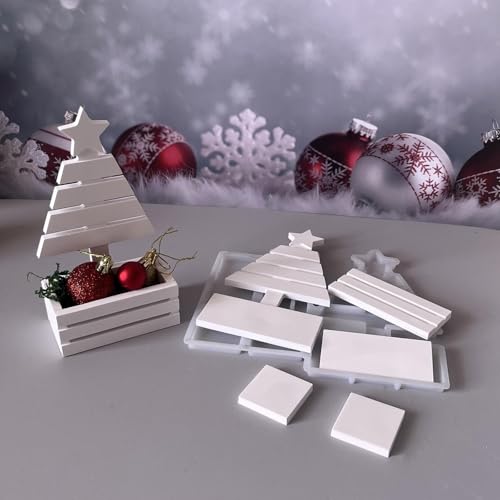 Silikonformen Gießformen Weihnachten, Silikonform Weihnachtsbaum Stern Gießform Tannenbaum Gips zum Gießen Gießformen Silikon Weihnachten Giessformen Weihnachtsbaum Silikonform Weihnachten (A) von Skeadex