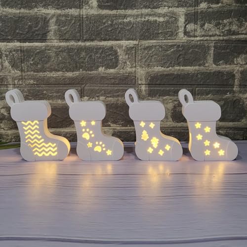 Silikonformen Gießformen Weihnachten,5 Stück Weihnachtsstrümpfe Silikonform Weihnachten Gips zum Gießen Gießformen Silikon Weihnachten Gießform Weihnachtsstrümpfe Giessformen Silikon Socke von Skeadex