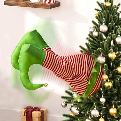 Skeadex Animierte Weihnachtsdeko Innen,33cm Weihnachtsmann Beine Elektronische Weihnachtsbaum Deko Plüsch Weihnachtsbeine Wackelnden Füßen Aufhängen Christbaumschmuck für Weihnachtsbaum Party (Grün) Skeadex Animierte Weihnachtsdeko Innen,33cm Weihnachtsmann Beine Elektronische Weihnachtsbaum Deko Plüsch Weihnachtsbeine Wackelnden Füßen Aufhängen Christbaumschmuck für Weihnachtsbaum Party (Grün) von Skeadex