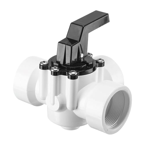 Skeadex Bypass Set Pool Zubehör,12er 3 Wege Ventil Pool mit T-Verteiler Schlauchtüllen Schlauchschellen Teflonband für Poolheizung Sandfilteranlage,Anschlussset Pool für Poolschlauch 32 & 38mm (A) von Skeadex