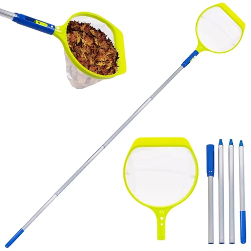 Skeadex Kescher Pool, 42/182CM Pool Kescher mit Teleskopstange,Pool Zubehör PoolKescher Teichkescher,Pool Kescher Feinmaschig PoolReinigung für Bestway Lay-Z-Spa Swimming Spas Pool Teiche (182cm) von Skeadex