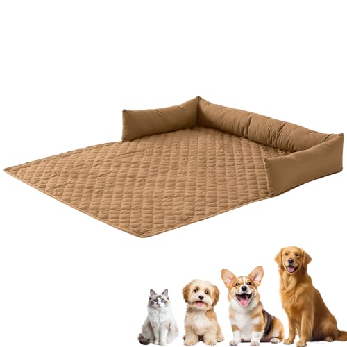 Skeadex Kühlbett für Hunde, Super Wasserdicht Kühldecke für Hunde, Faltbar Hundes Kühldecke, Waschbar Kühlmatte Hund Vier Jahreszeiten, Kühlkissen Hund Sofabett für Sofa Boden Auto (Braun, 75*120cm) Skeadex Kühlbett für Hunde, Super Wasserdicht Kühldecke für Hunde, Faltbar Hundes Kühldecke, Waschbar Kühlmatte Hund Vier Jahreszeiten, Kühlkissen Hund Sofabett für Sofa Boden Auto (Braun, 75*120cm) von Skeadex