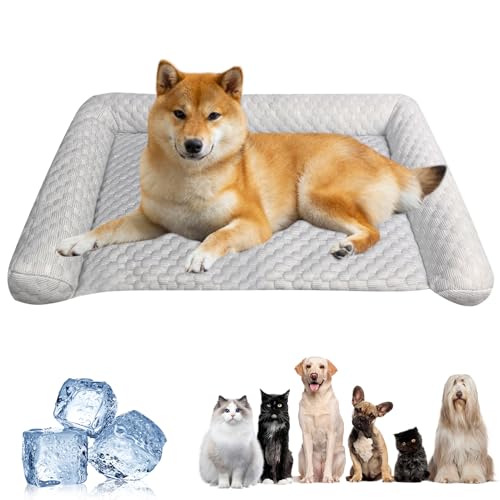 Skeadex Kühlmatte Hund, 70 * 45CM 2025 Neue Sommer Kühldecke Hund, Waschbar Kühlmatte für Hunde und Katzen, Jahreszeiten Universal Kühlbett für Hunde, Faltbar Hundekühlmatte Selbstkühlend (B) von Skeadex