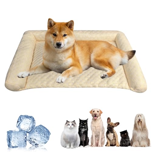 Skeadex Kühlmatte Hund, 70 * 45CM 2025 Neue Sommer Kühldecke Hund, Waschbar Kühlmatte für Hunde und Katzen, Jahreszeiten Universal Kühlbett für Hunde, Faltbar Hundekühlmatte Selbstkühlend (C) von Skeadex
