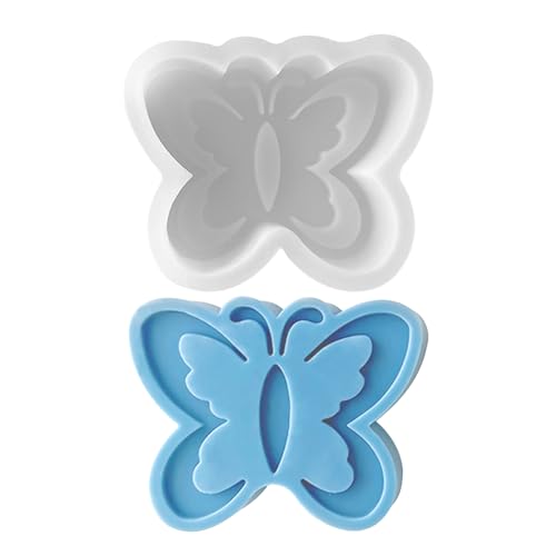 Skeadex Silikonform Schmetterling, Silikonformen Gießformen, Silikonform Kerzendekorationen, Gipsformen zum Gießen (B) von Skeadex