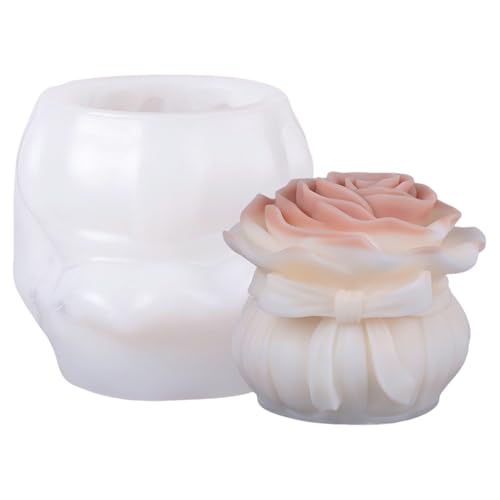 Skeadex Silikonformen Gießformen Frühling, 3D Silikonform Blumen Kerzen Formen Silikon Gießformen Silikon Frühling Kerzenformen zum Gießen Silikonformen Blumen für DIY Kerzen Gips Sojawachs (B) von Skeadex
