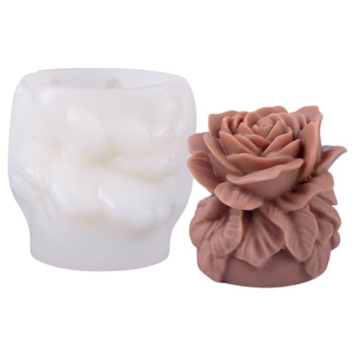 Skeadex Silikonformen Gießformen Frühling, 3D Silikonform Blumen Kerzen Formen Silikon Gießformen Silikon Frühling Kerzenformen zum Gießen Silikonformen Blumen für DIY Kerzen Gips Sojawachs (C) von Skeadex