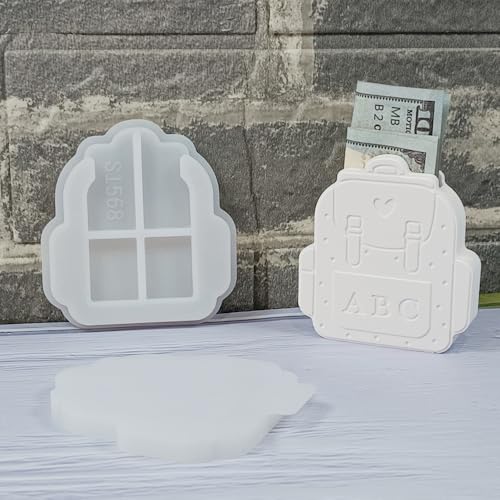 Skeadex Silikonformen Gießformen Geldgeschenk, Silikonform Geldgeschenk Tasche Gießformen Silikon Sommer Gips zum Gießen Silikon Gießformen Geldgeschenk für DIY Schulbeginn Geschenke (A) von Skeadex