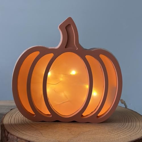 Skeadex Silikonformen Gießformen Kürbis, 2 Stück Silikonform Kürbis Gießform Geschenkbox Gießformen Silikon Herbst Gips zum Gießen Kürbis Silikonform Herbst Giessform Silikon Halloween (A) von Skeadex