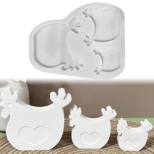 Skeadex Silikonformen Gießformen Tiere, 2er Silikonform Henne Kerzenformen zum Gießen Huhn Silikonformen Henne Gießformen Silikon Frühling Silikonform Sommer Gießform Huhn von Skeadex