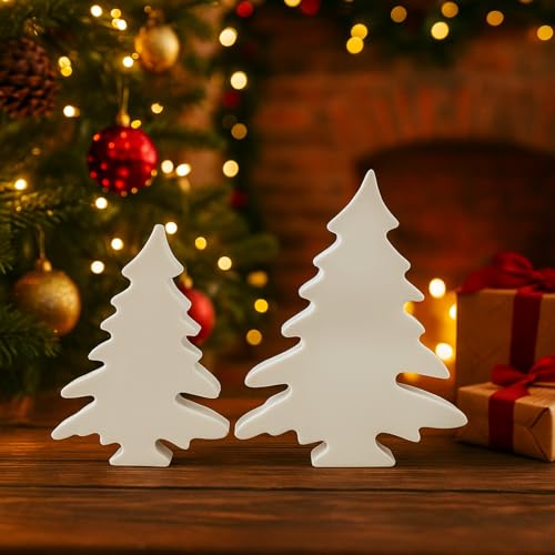 Skeadex Silikonformen Gießformen Weihnachten, 2er Silikonform Weihnachtsbaum Gießform Tannenbaum Gießformen Silikon Weihnachten Gips zum Gießen Baum Silikonformen Weihnachtsbaum (A) von Skeadex