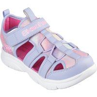 Skechers Sandale "FLEX SPLASH DAYLIGHT SHIMMER", Klettschuh mit Glitzer, Größenschablone zum Download von Skechers